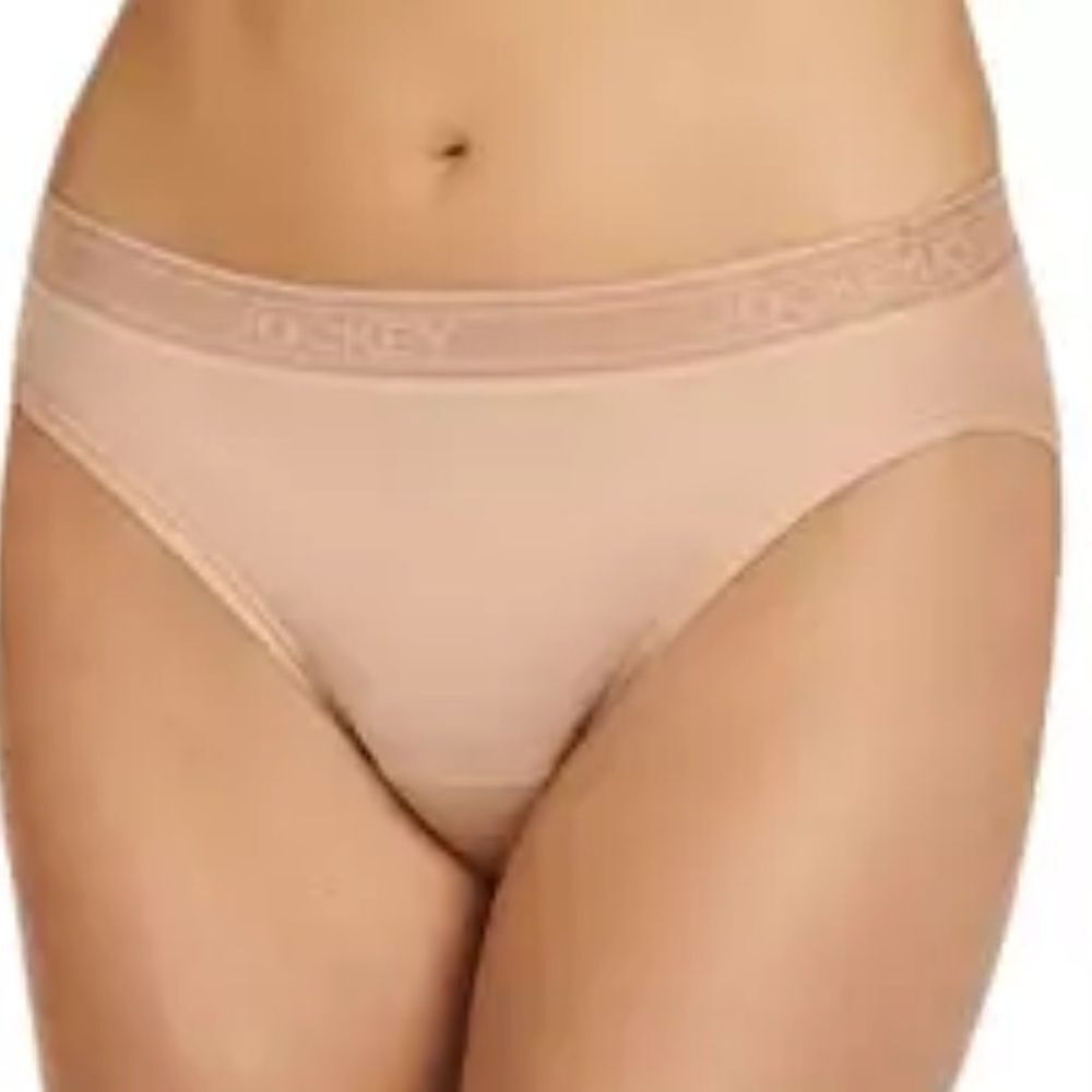 NWT New Jockey Nude Worry-Free Moderate Absorbency Bikini Underwear Panties M